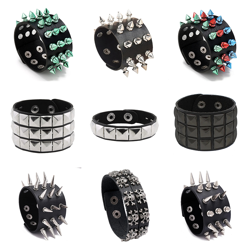 Funki Findz | Bracelets | Unisex Wide Cuff Goth Bracelet