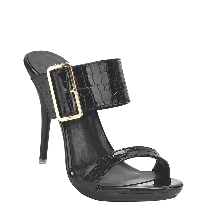Funki Findz | Shoes | Women's Big Buckle High Heel Slides