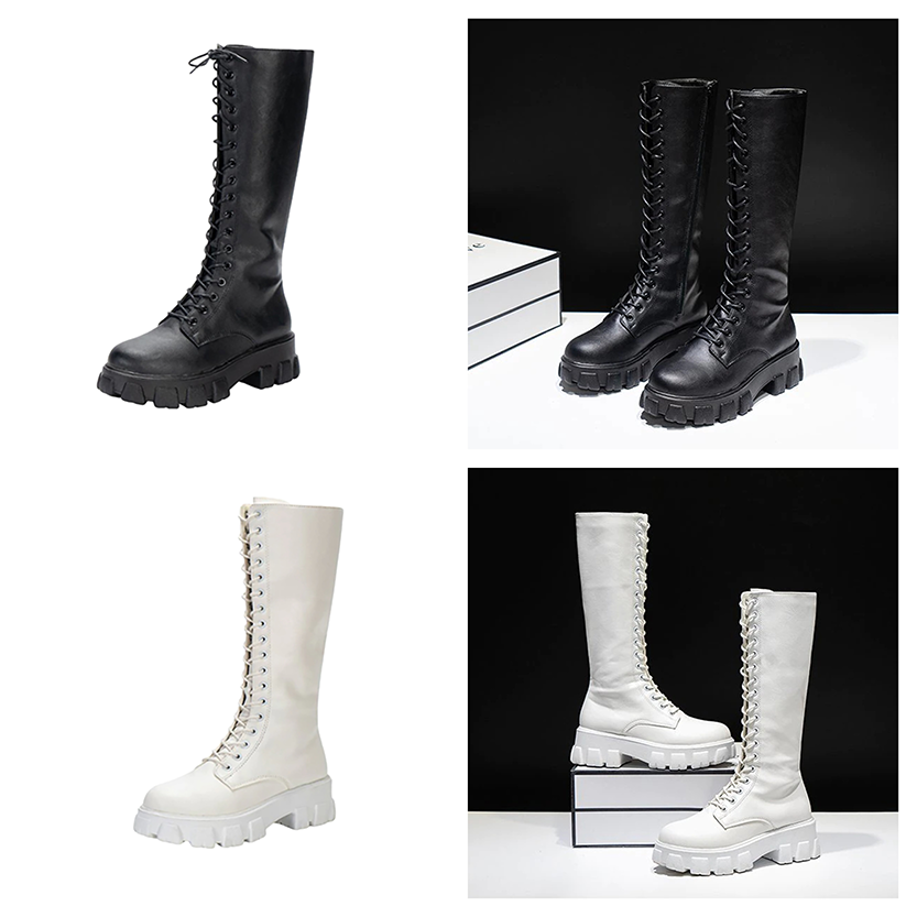 Funki Findz | Boots | Women's Knee-High Platform Lace Up Boot