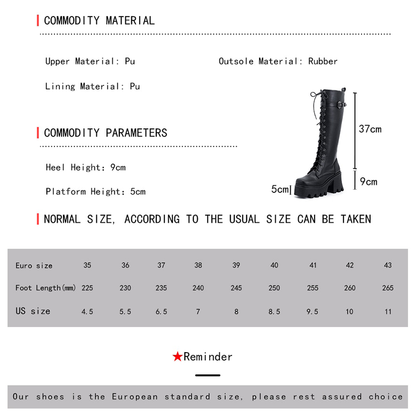 Funki Findz | Boots | Women's Lace Up Chunky Platform Boots