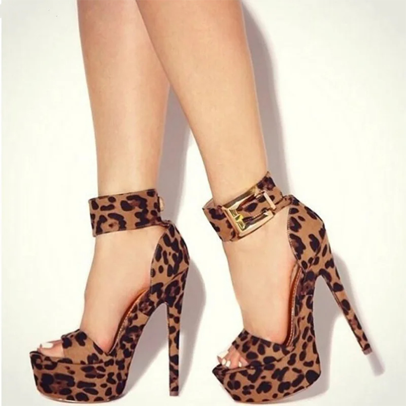 Funki Findz | Shoes | Women's Super High Leopard Print Stilettos
