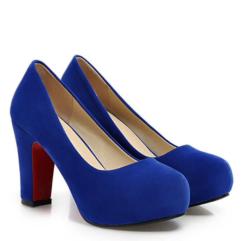 Funki Findz | Shoes | Women's Faux Suede High Chunky Heels