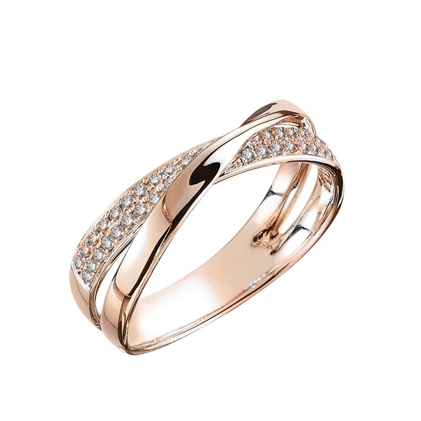 Funki Findz | Rings | Women's Two Tone X Cross Ring