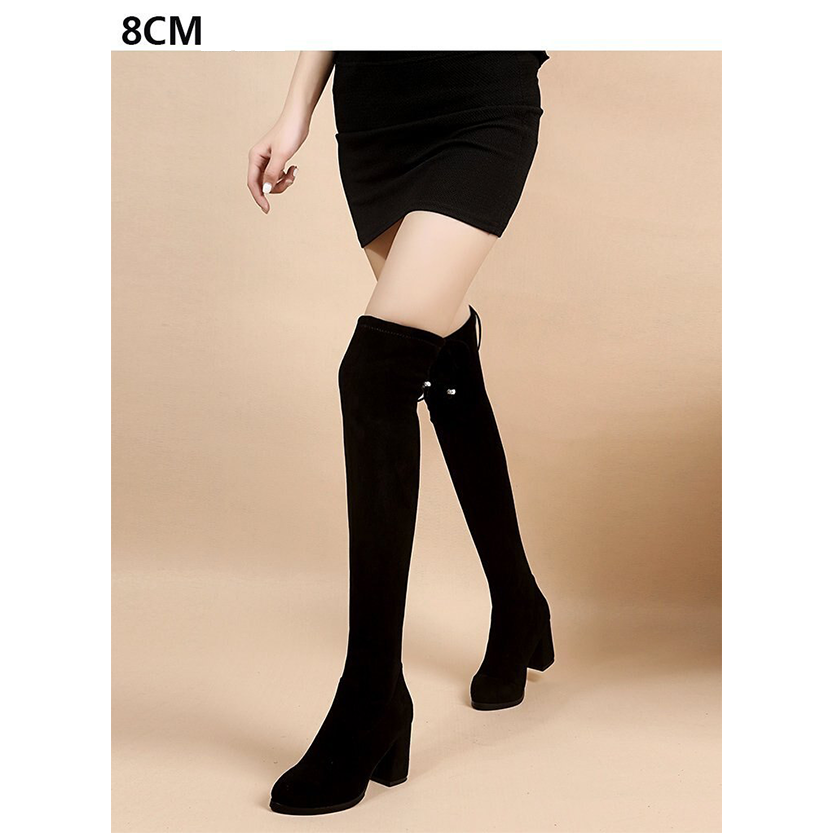 Funki Findz | Boots | Women's Thigh High Block Heel Boots 4|6|8