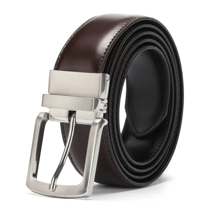 Funki Findz | Belts | Men's Luxury Leather Belt Reversible Buckle
