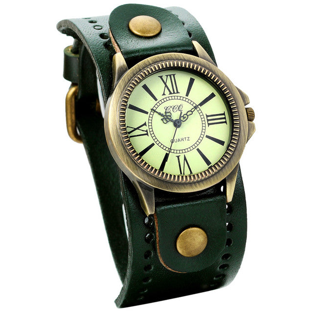 Funki Findz | Watches | Men's Steampunk Goth Style Wide Watch