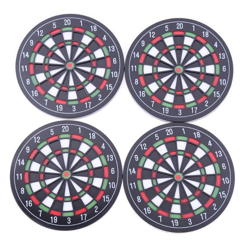 Funki Findz | Coasters | Mini Dart Board 4 Pcs Coaster Bar Mats