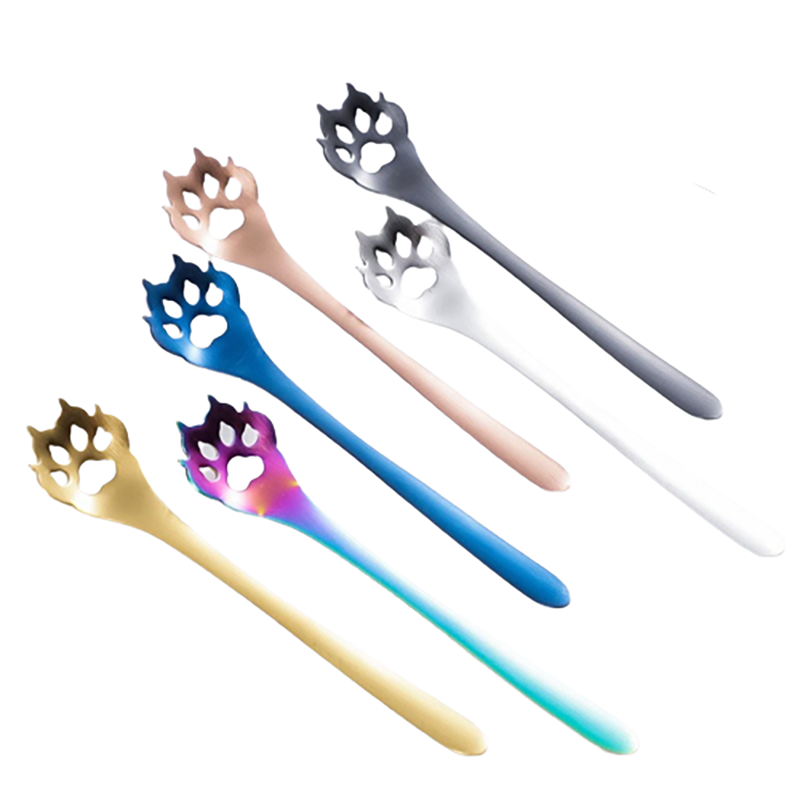 Funki Findz | Spoons | Cute Pointy Ear Cat Paw Coffee Spoons