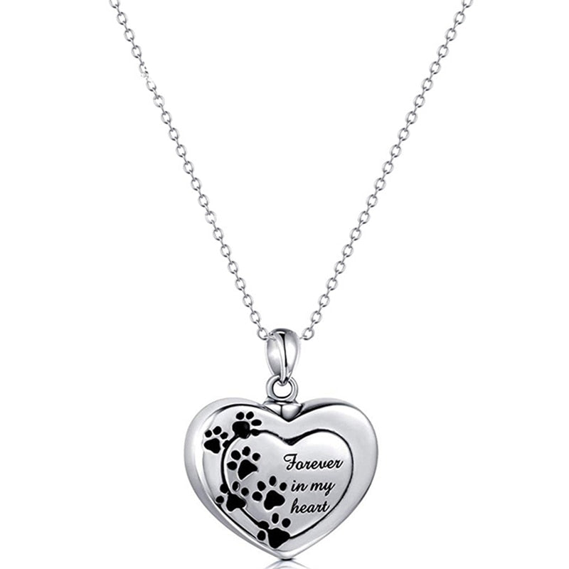 Funki Findz | Cremation Urn Necklaces | Heart Paw Pendant