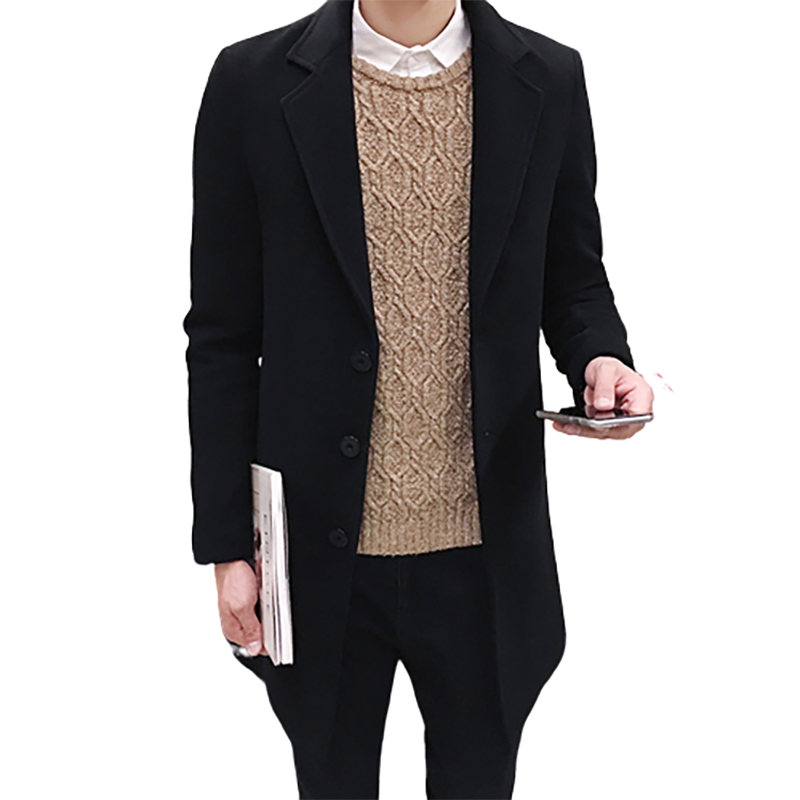Funki Findz | Jackets | Men's Slim Fit Wool Blend Business Coat