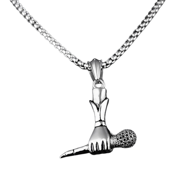 Funki Findz | Necklaces | Unisex Singer Microphone Pendant