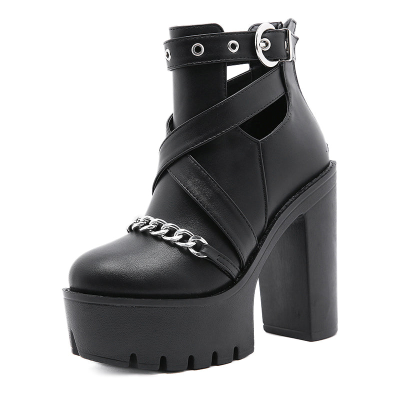 Funki Findz | Shoes | Women's Gothic Chain Link Platform Shoes