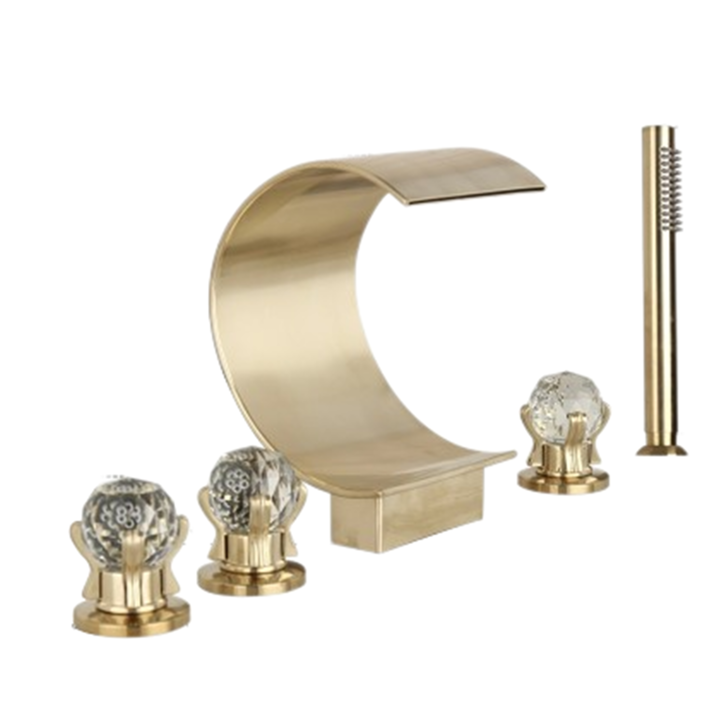 Luxury Brushed Gold Bathroom Tapwear