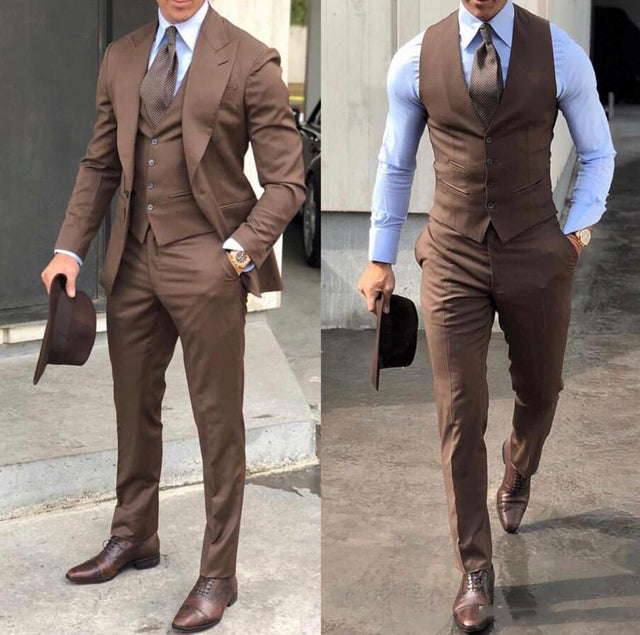 Men's Formal 3 Piece Tuxedo Suit Set