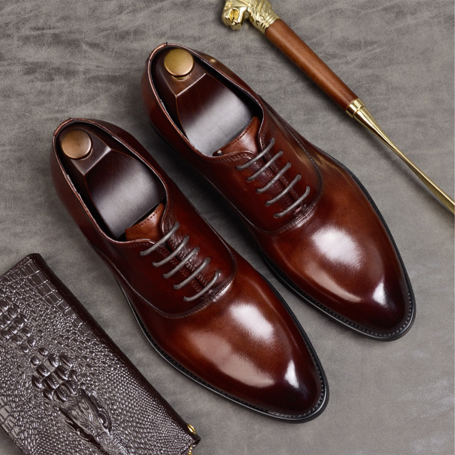 Pair of Brown Men’s Dress Shoes.