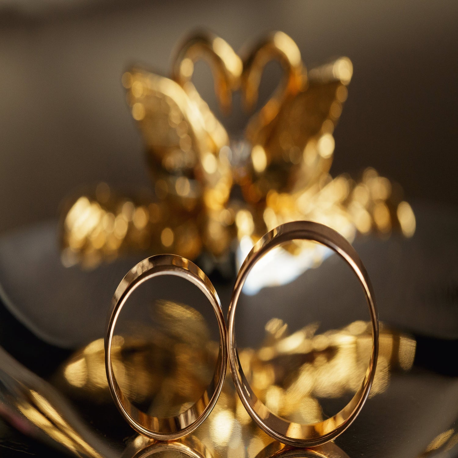 Two Gold Wedding Band Gifts