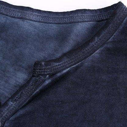 Funki Findz | Shirts | Men's Casual Long Sleeve V-Neck Tee Shirt