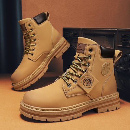 Funki Findz | Boots | Men's High Top Boots Leather Work Boots