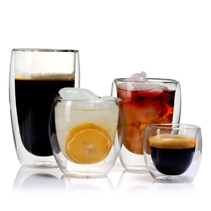 Funki Findz | Cups | Glass Double Wall Borosilicate Mug Sets