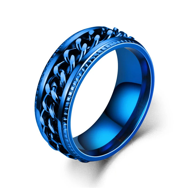 Funki Findz | Rings | Men's Moveable Ring | Titanium Steel Ring