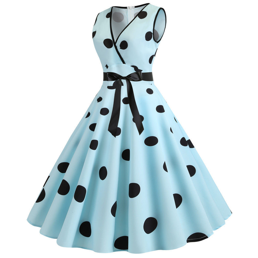 Funki Findz | Dresses | Women's Retro Swing Polka Dot Dresses