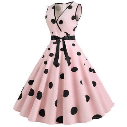 Funki Findz | Dresses | Women's Retro Swing Polka Dot Dresses