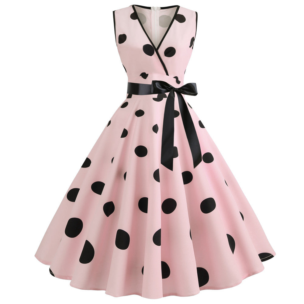 Funki Findz | Dresses | Women's Retro Swing Polka Dot Dresses