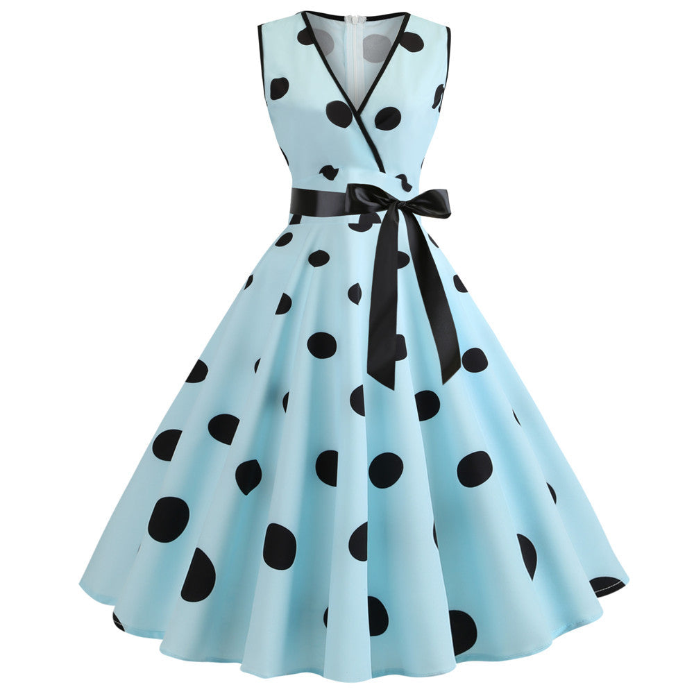 Funki Findz | Dresses | Women's Retro Swing Polka Dot Dresses