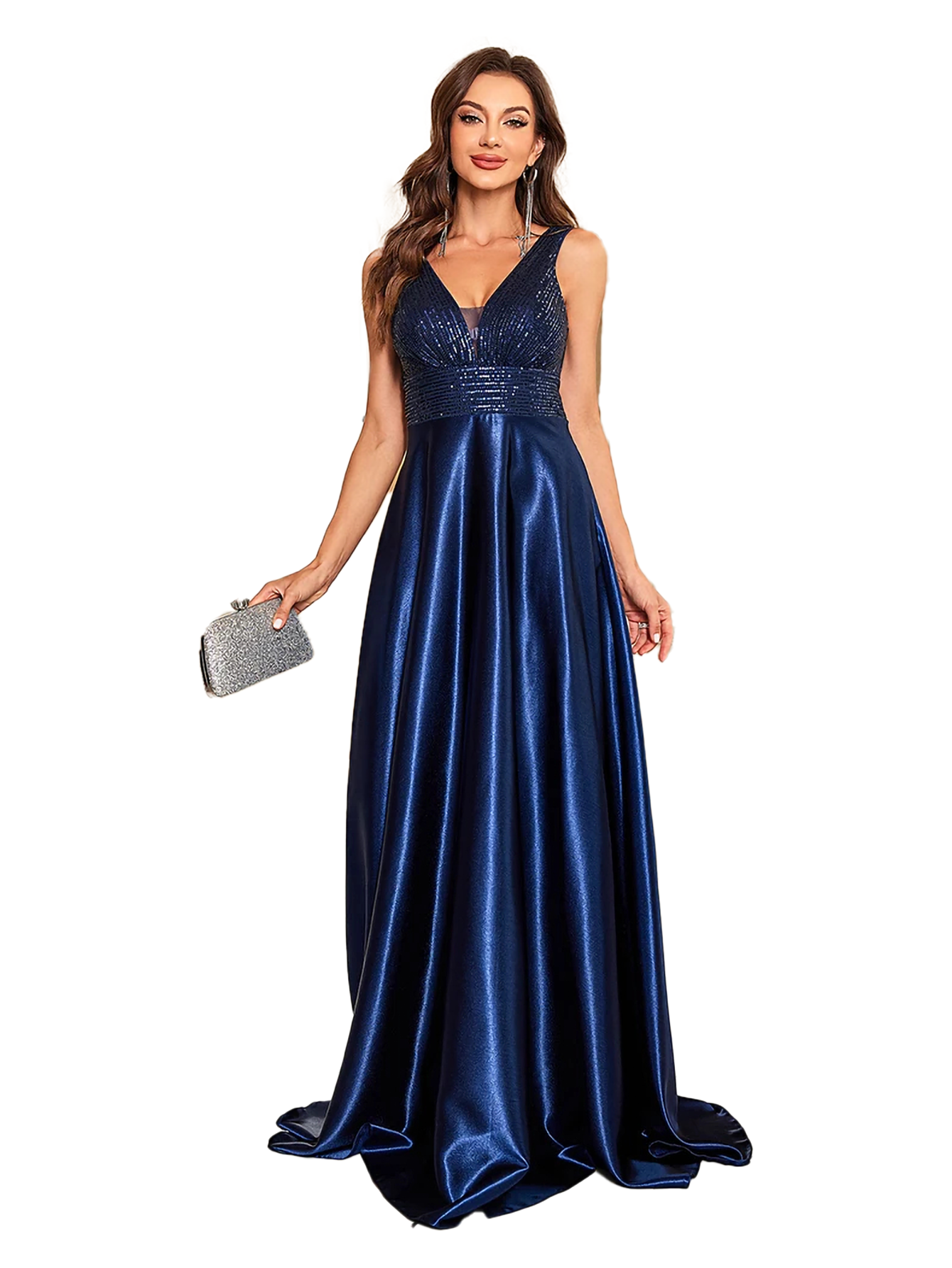 Funki Findz | Dresses | Women's Elegant Satin Sequin Dresses