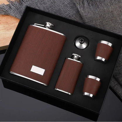 Funki Findz | Hip Flasks | Hip Flask Gift Box Set 9oz 5 Pcs