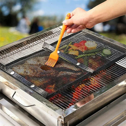 Funki Findz | Grill Bags | Non-Stick BBQ Grill Mesh Cooking Bags