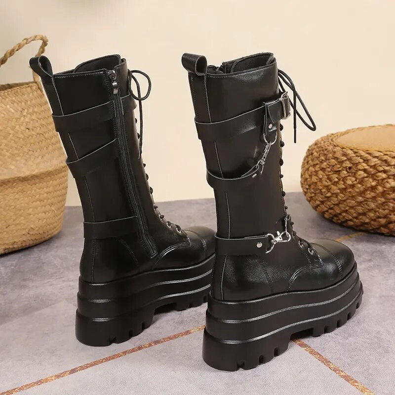 Funki Findz | Boots | Women's Gothic Punk Retro Biker Boots