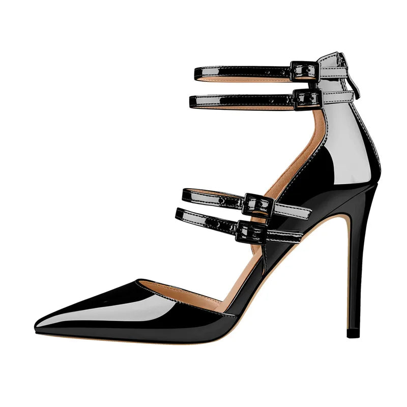 Funki Findz | Shoes | Women's Luxury 4 Strap Stiletto Sandals