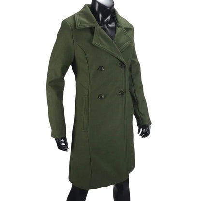 Funki Findz | Jackets | Women's Slim Fit Double Breast Overcoat