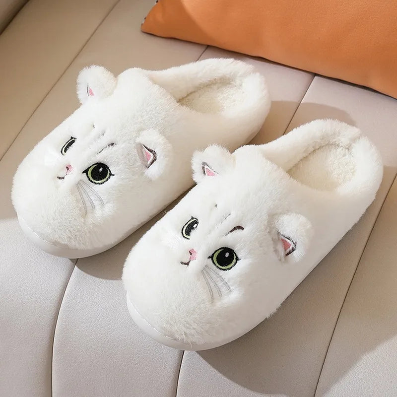 Funki Findz | Shoes | Women's Cute Cozy Cartoon Cat Slippers