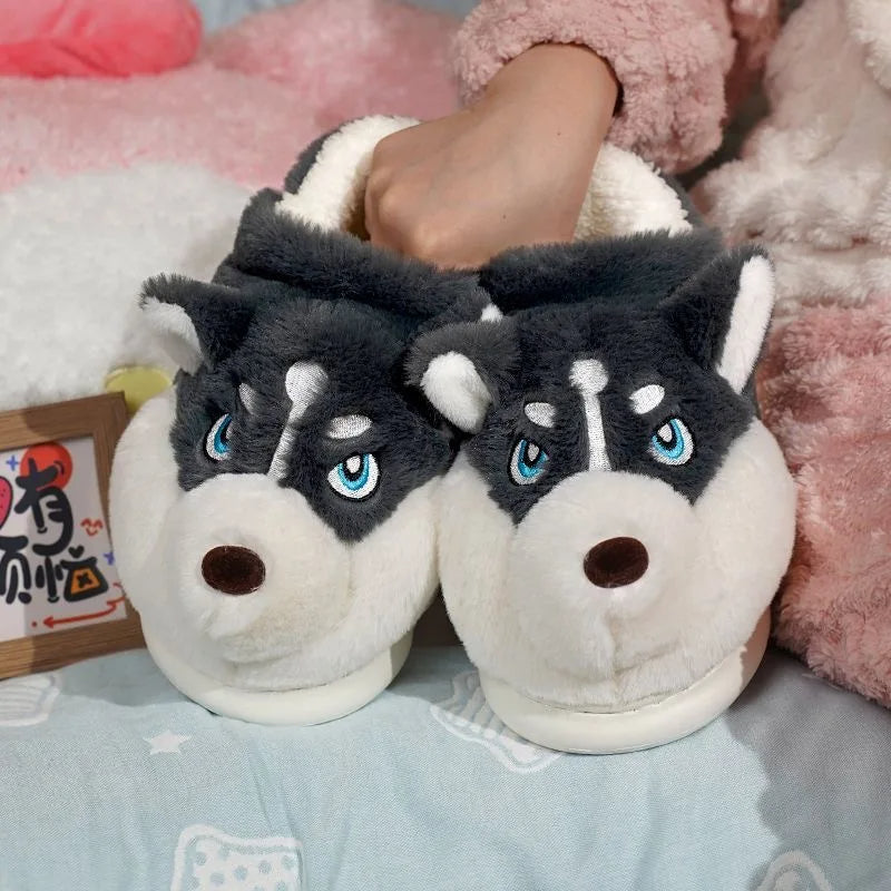 Funki Findz | Shoes | Women's Cute Alaskan Dog Warm Slippers