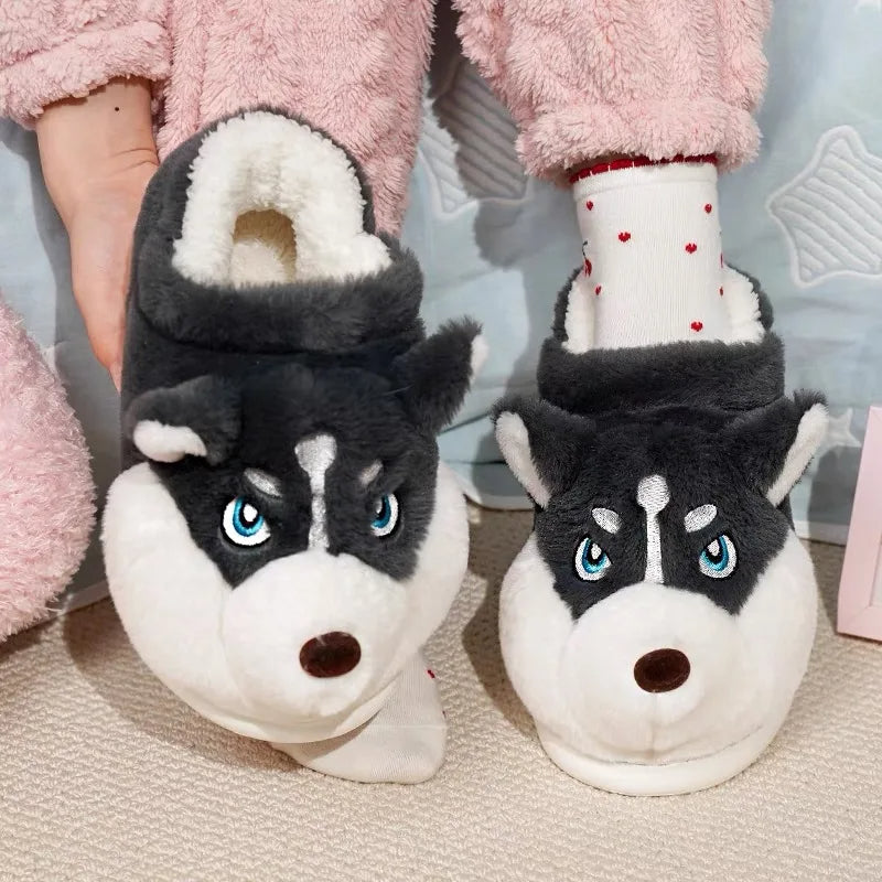 Funki Findz | Shoes | Women's Cute Alaskan Dog Warm Slippers