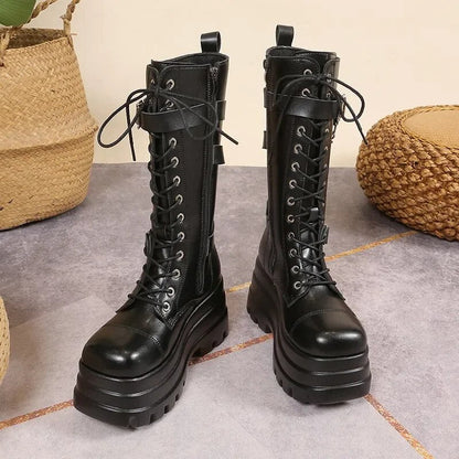 Funki Findz | Boots | Women's Gothic Punk Retro Biker Boots