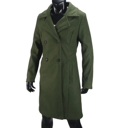 Funki Findz | Jackets | Women's Slim Fit Double Breast Overcoat