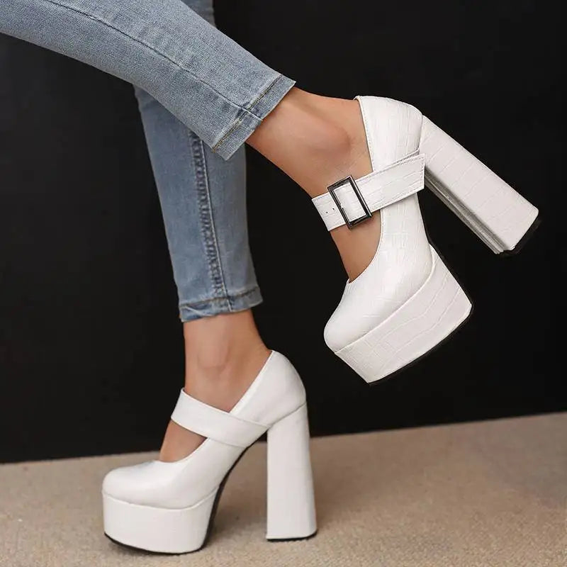 Funki Findz | Shoes | Women's Super-High Mary Jane Platforms