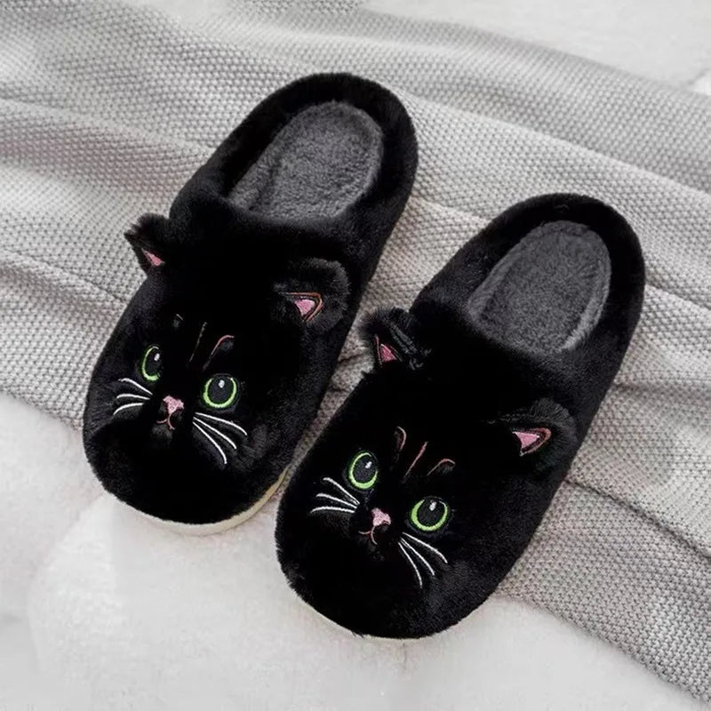 Funki Findz | Shoes | Women's Cute Cozy Cartoon Cat Slippers