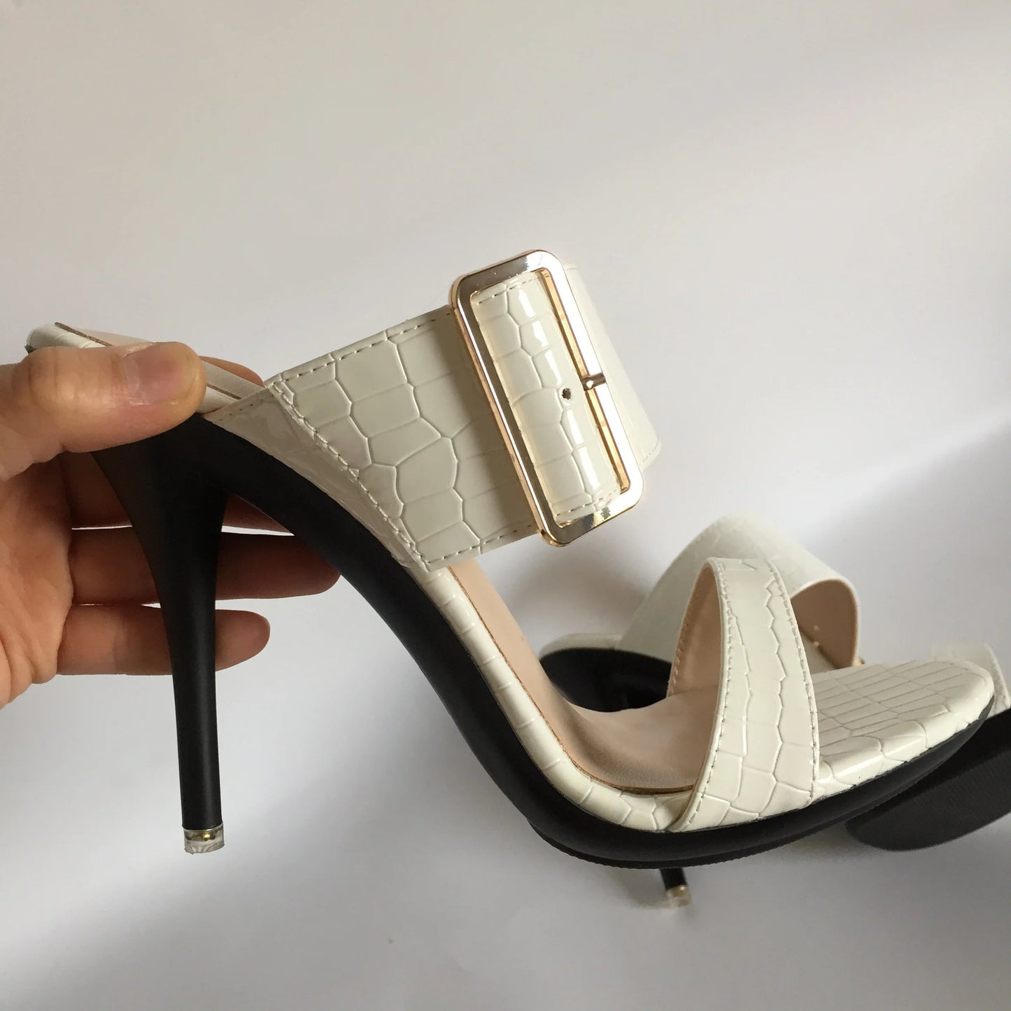 Funki Findz | Shoes | Women's Big Buckle High Heel Slides