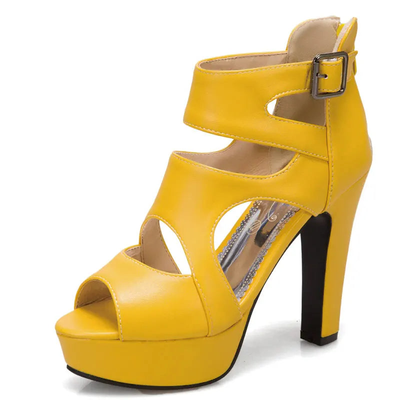 Funki Findz | Shoes | Women's Block Heeled Platform Sandals