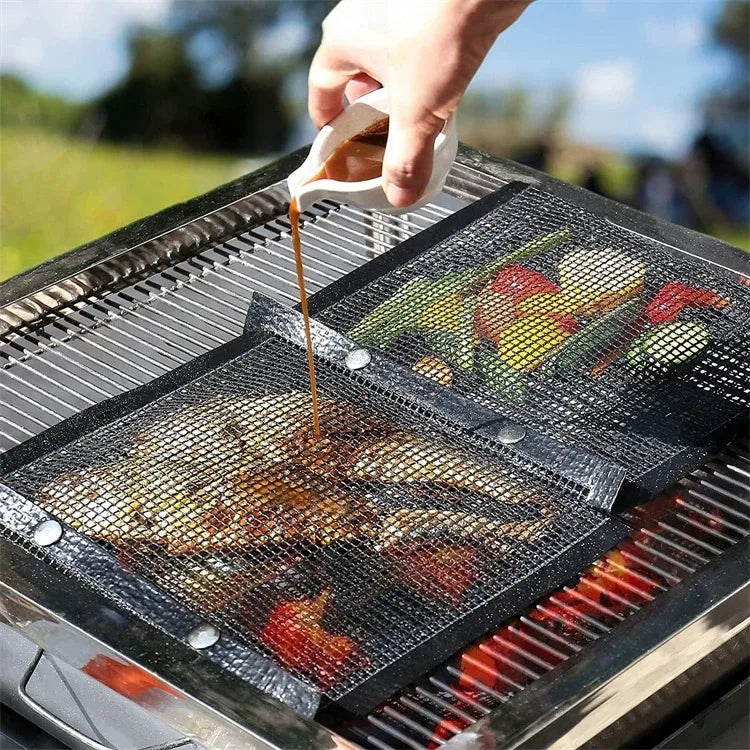 Funki Findz | Grill Bags | Non-Stick BBQ Grill Mesh Cooking Bags