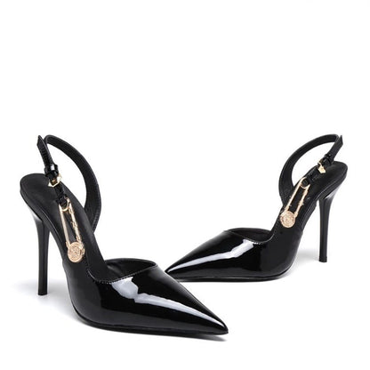 Funki Findz | Shoes | Women's Metallic Beaded High Slingbacks