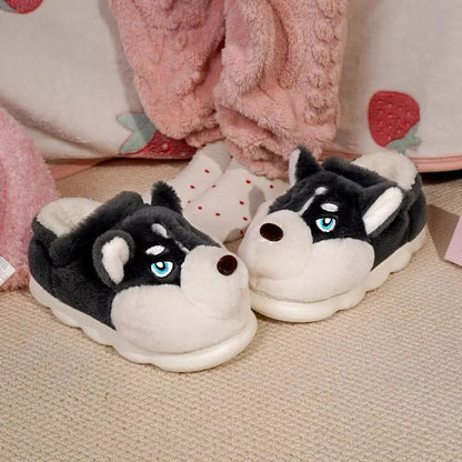 Funki Findz | Shoes | Women's Cute Alaskan Dog Warm Slippers