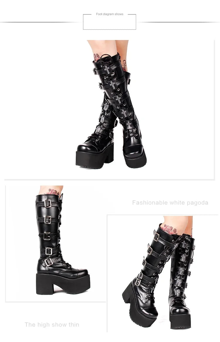 Funki Findz | Boots | Women's Gothic Harajuku Platform Boots