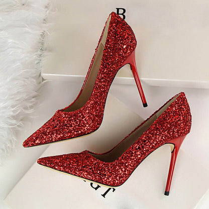Funki Findz | Shoes | Women's High Heel Glitter Prom Pumps