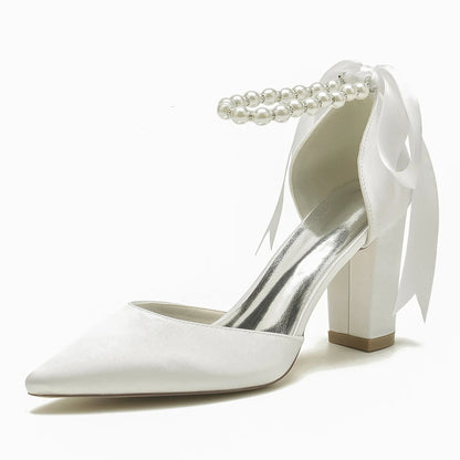 Funki Findz | Shoes | Women's Luxury Satin Tie Bridal Shoes
