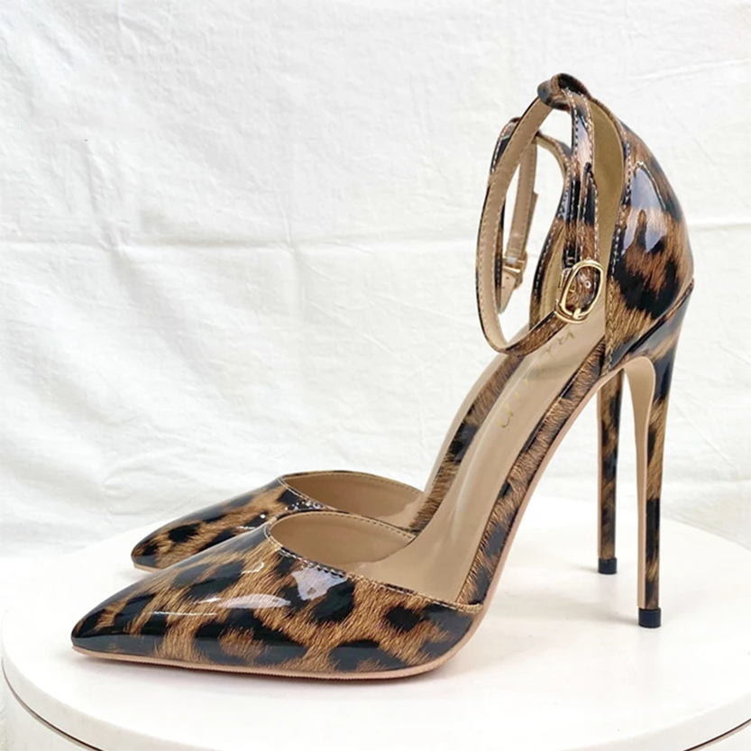 Funki Findz | Shoes | Women's Patent Leopard Stiletto Sandals